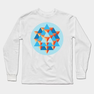 64 Tetrahedron Grid Long Sleeve T-Shirt